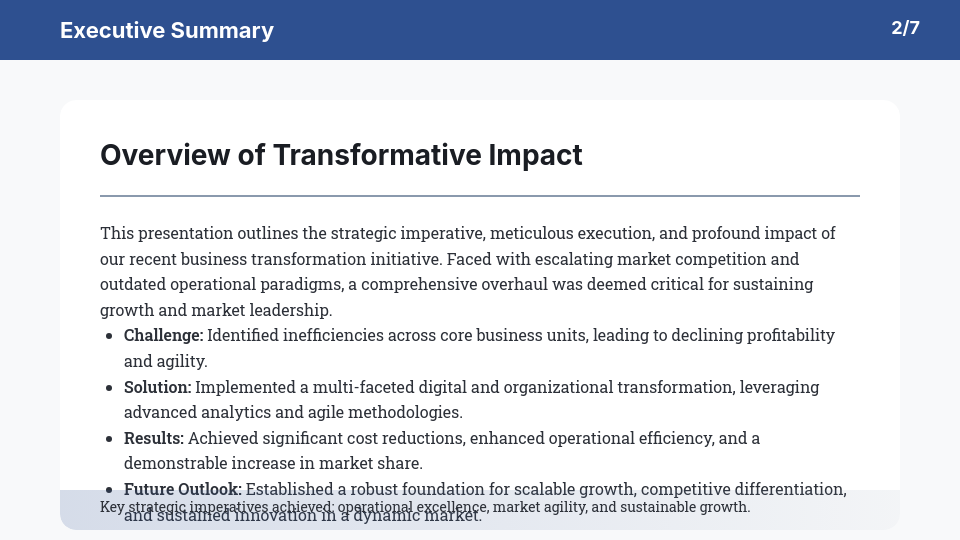 Global Enterprise Impact & Scalability Report