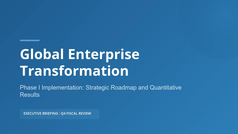 Enterprise Strategic Growth Success Story