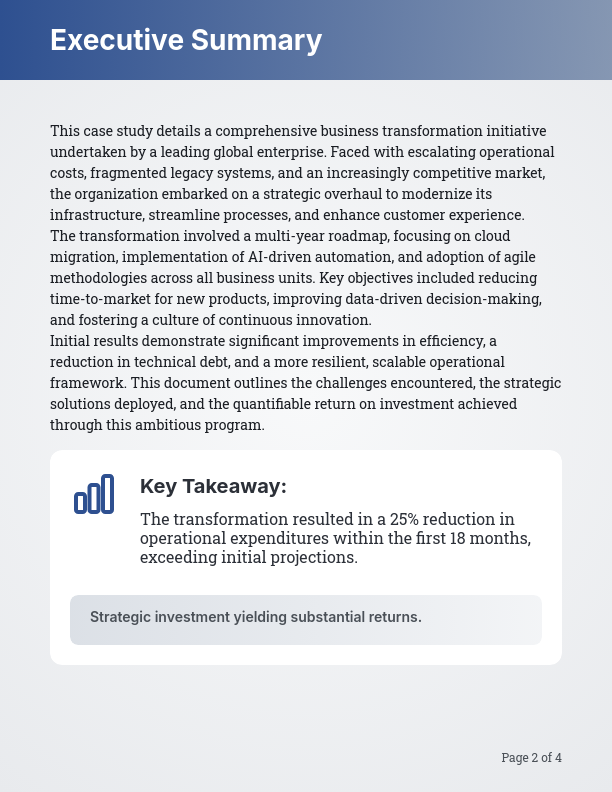 Enterprise Strategic Implementation Analysis