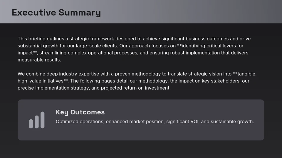 Enterprise ROI & Strategic Growth Analysis