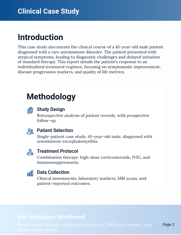 Clinical Patient Care Outcome Study