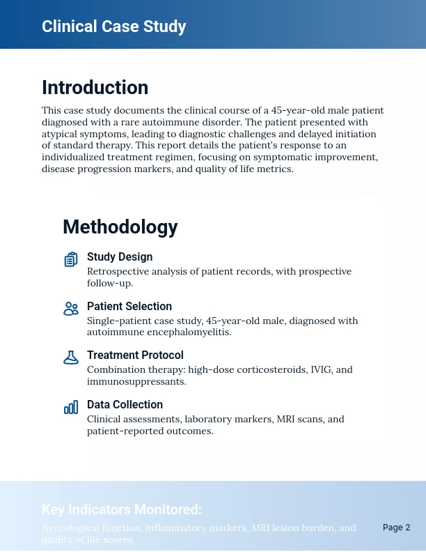 Clinical Patient Care Outcome Study