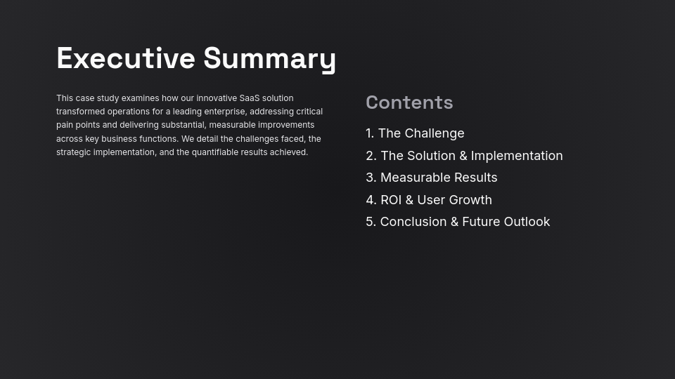 SaaS Customer Success ROI Analysis