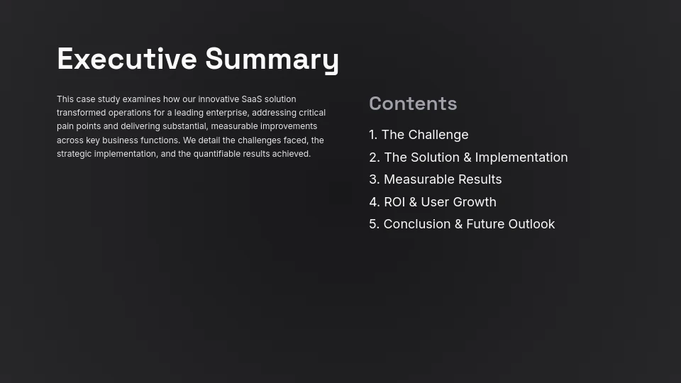 SaaS Customer Success ROI Analysis