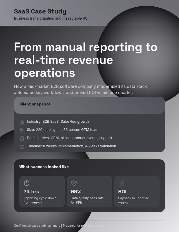 SaaS Efficiency and ROI Success Story