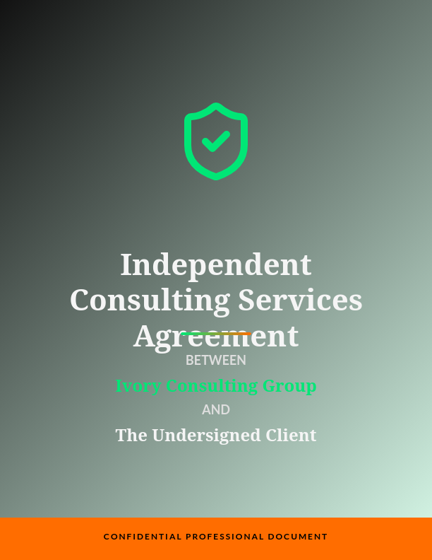 Independent Consultant Services Contract