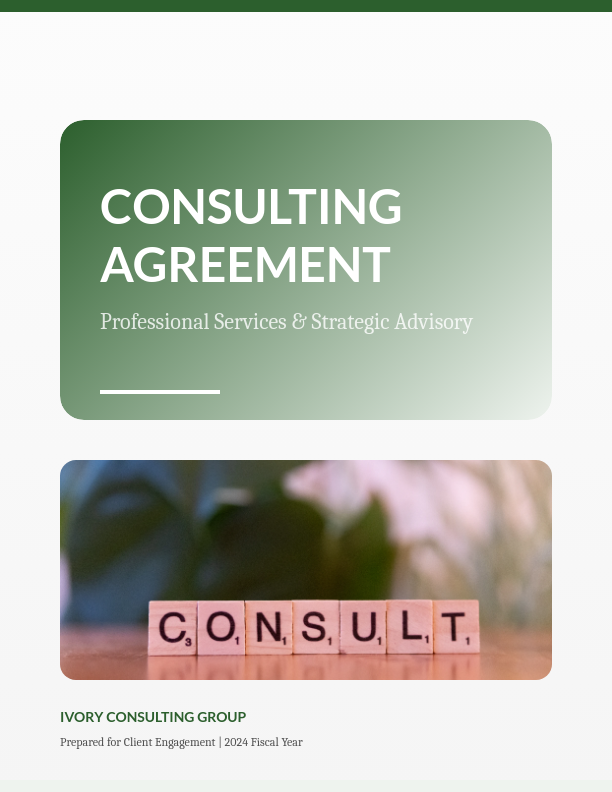 Independent Consultant Engagement Agreement