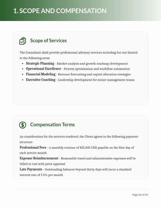 Independent Consulting Services Agreement