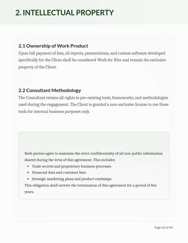 Independent Consulting Services Agreement