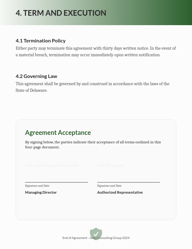 Independent Consulting Services Agreement