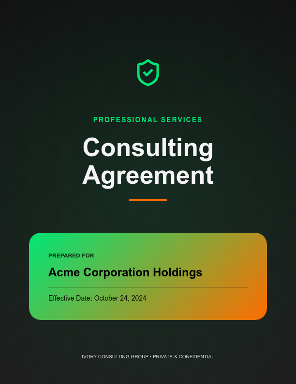 Independent Consulting Services Agreement