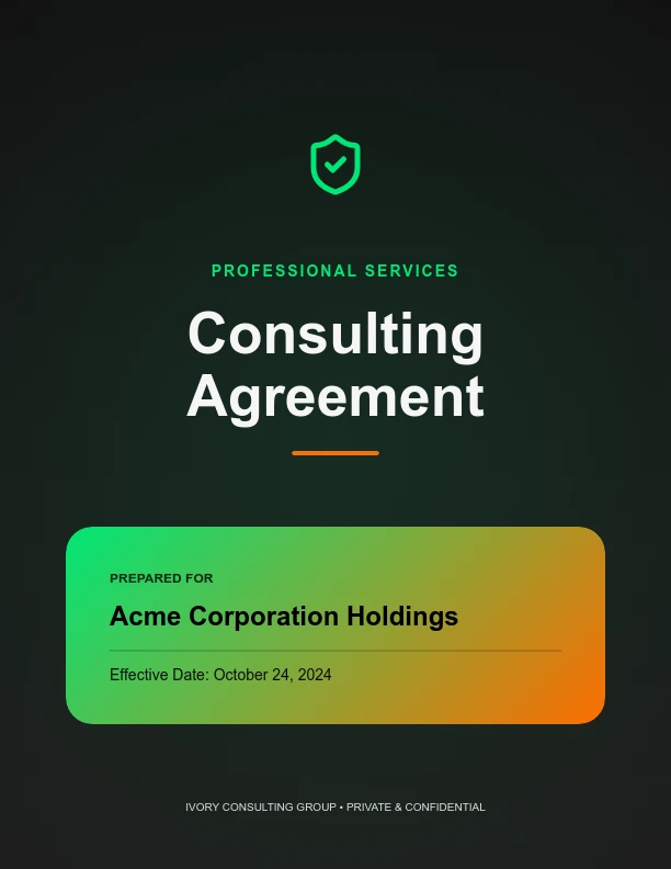 Independent Consulting Services Agreement