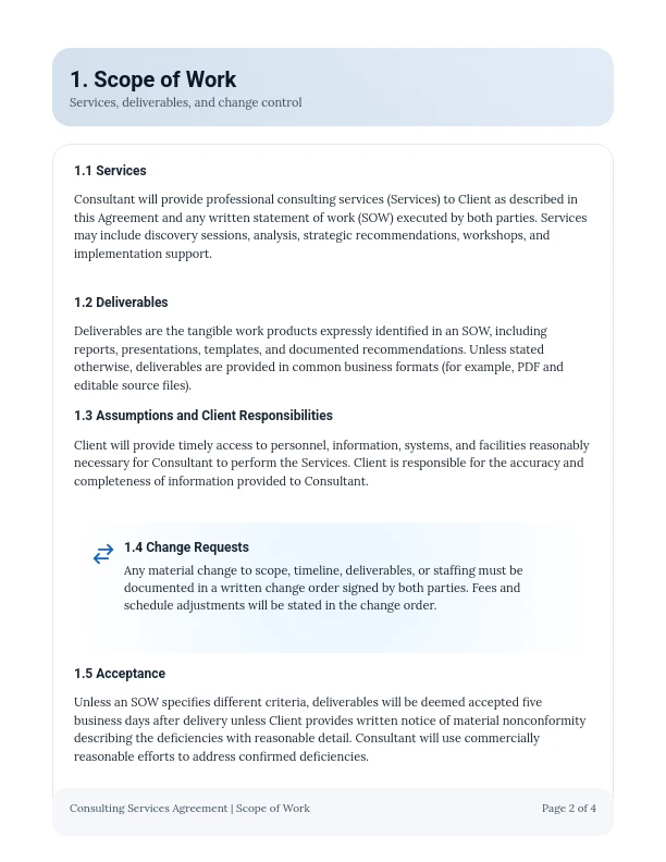 Independent Consultant Services Agreement