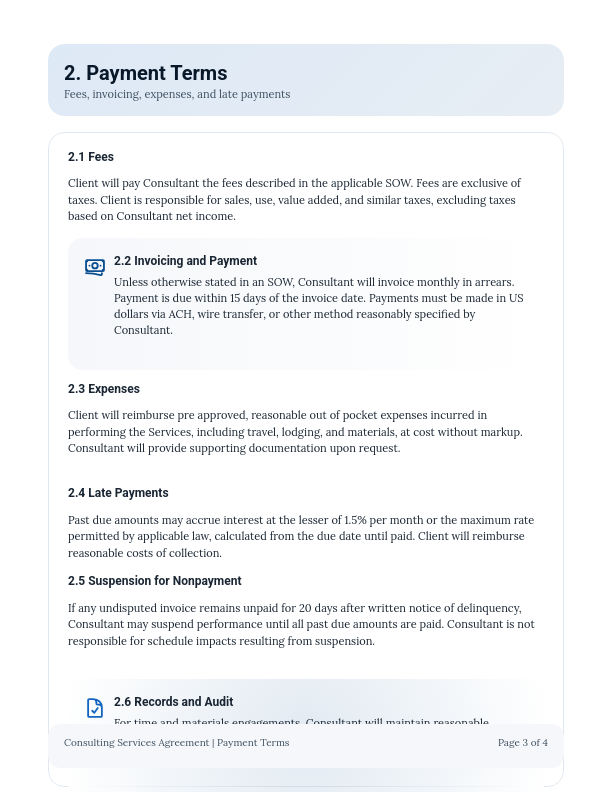 Independent Consultant Services Agreement