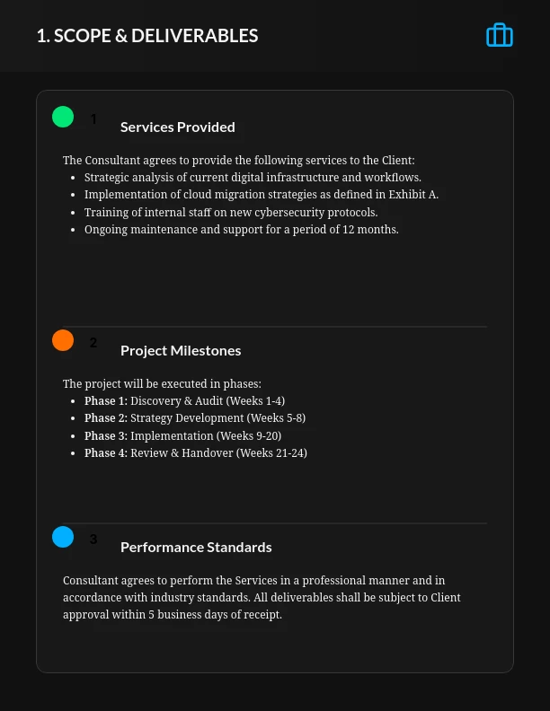 Independent Consultant Service Agreement