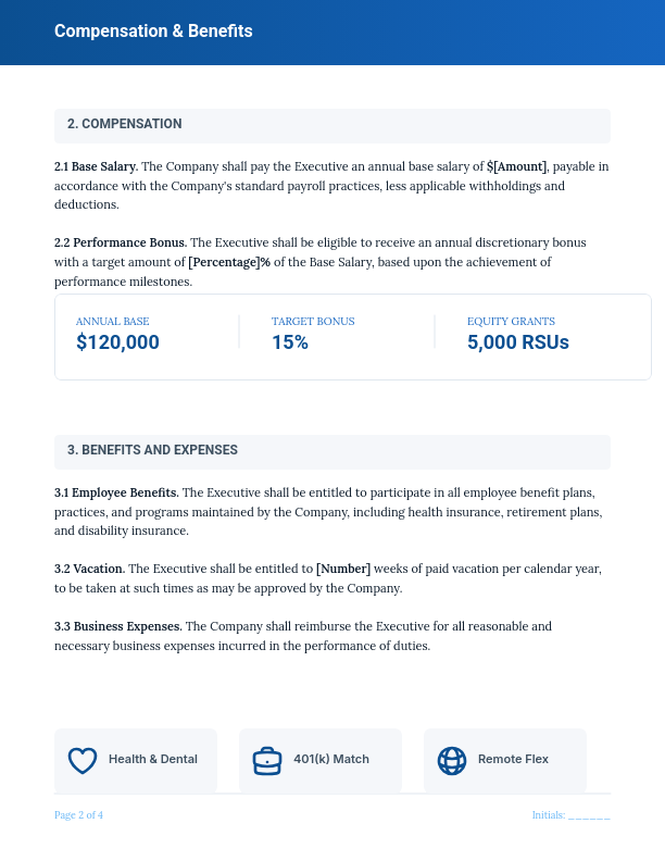 Professional Employee Services Agreement