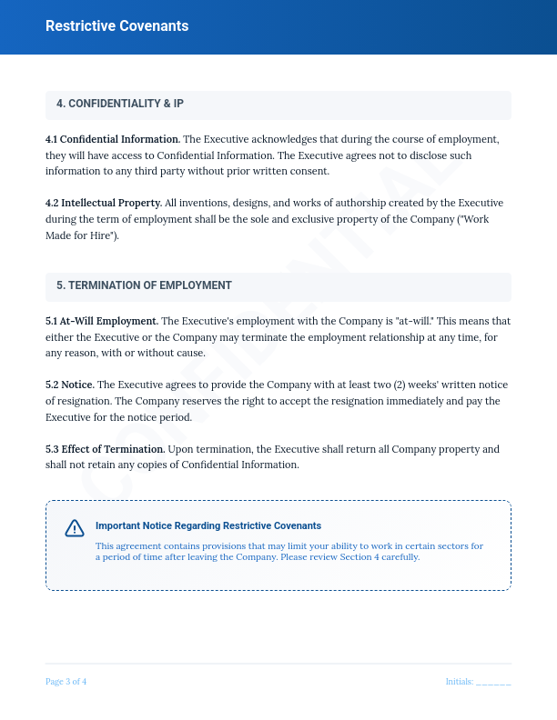 Professional Employee Services Agreement