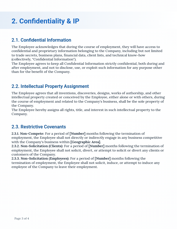 Corporate Employment Agreement