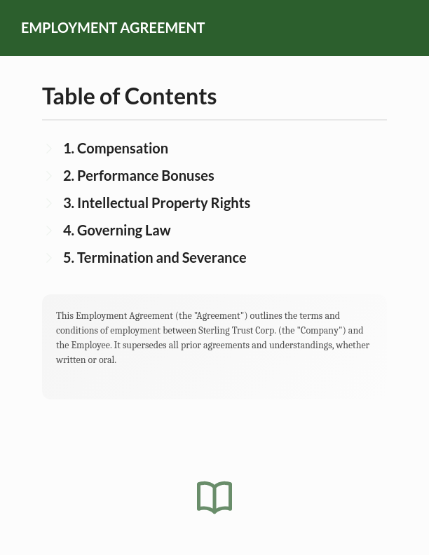 Executive Employment Agreement