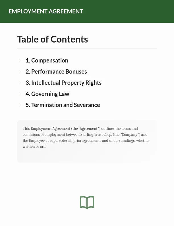 Executive Employment Agreement