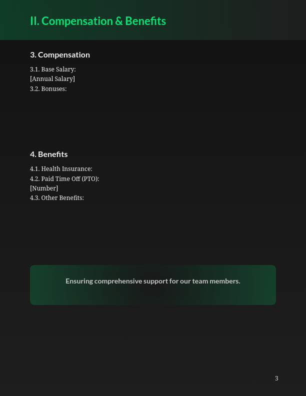 Standard Full-Time Employment Agreement