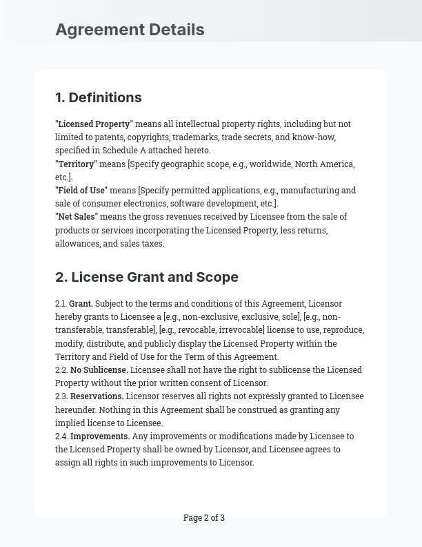 Intellectual Property Licensing Agreement