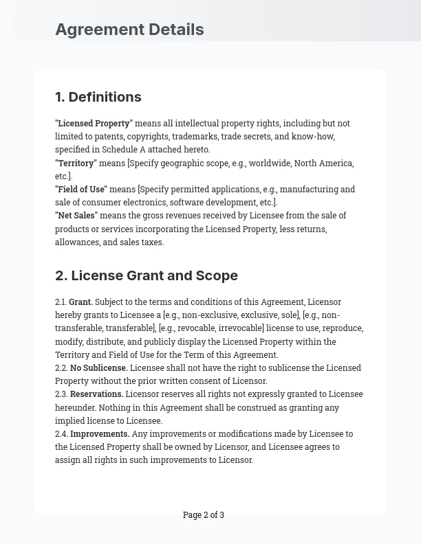 Intellectual Property Licensing Agreement