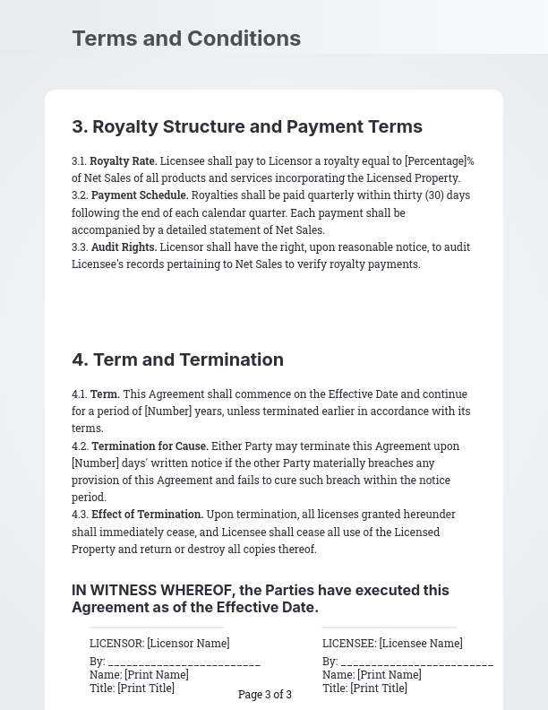 Intellectual Property Licensing Agreement