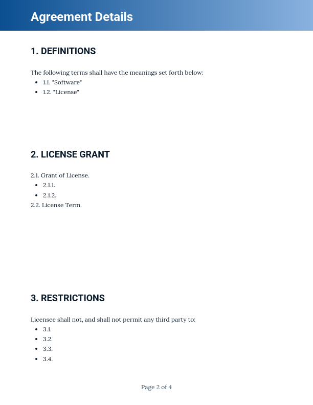 Software Intellectual Property License