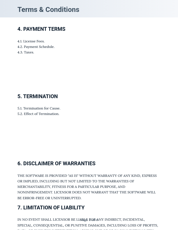 Software Intellectual Property License
