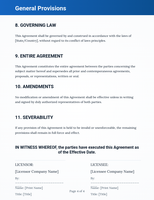 Software Intellectual Property License