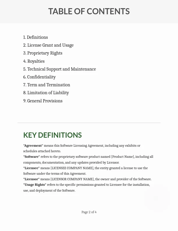 Exclusive Software Licensing Agreement