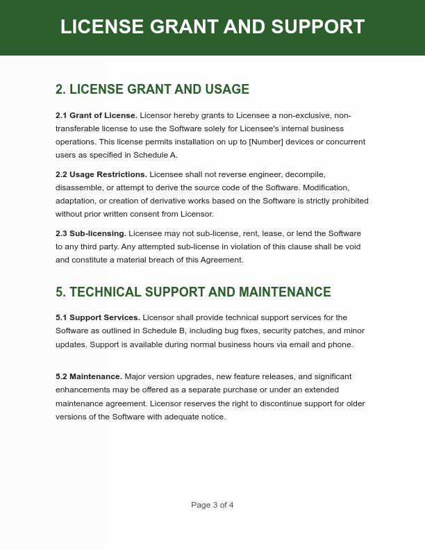 Exclusive Software Licensing Agreement