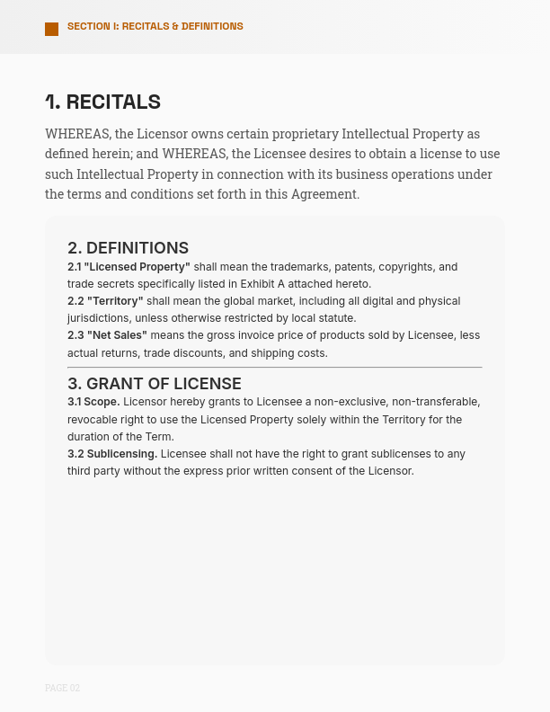 Intellectual Property License Agreement