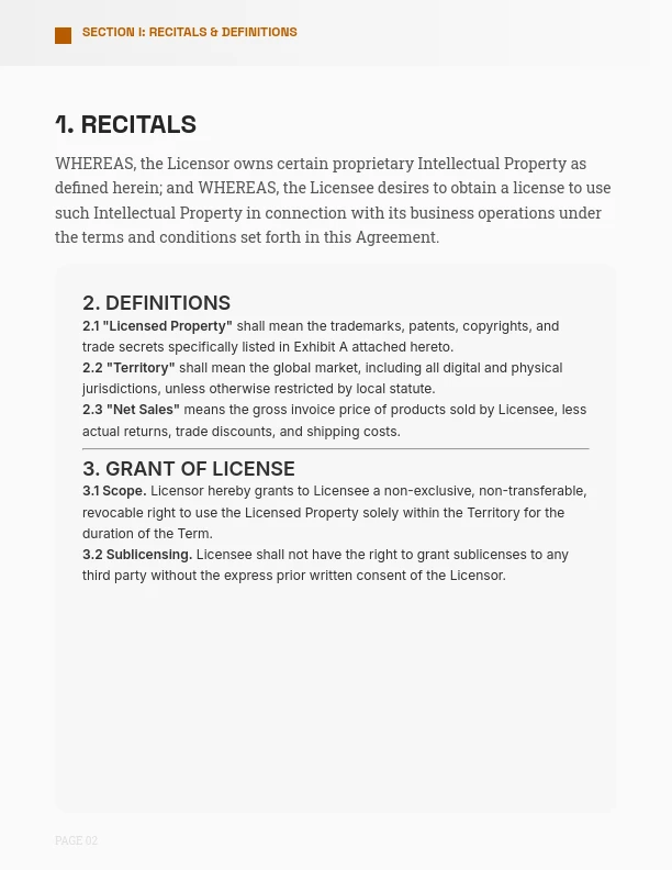 Intellectual Property License Agreement