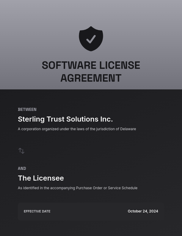 Commercial Software Licensing Agreement