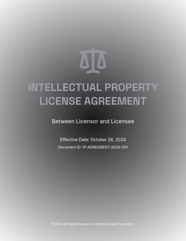 Master Software and IP Licensing Agreement