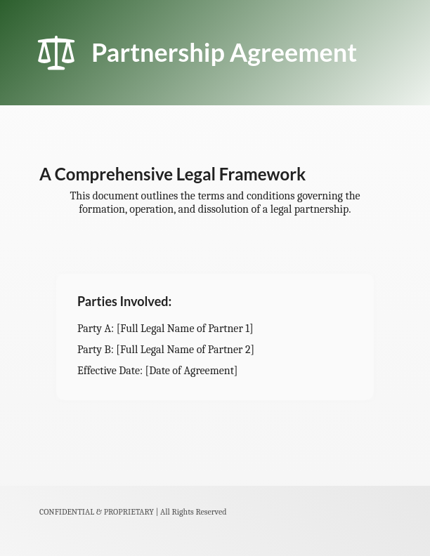 Standard Business Partnership Agreement