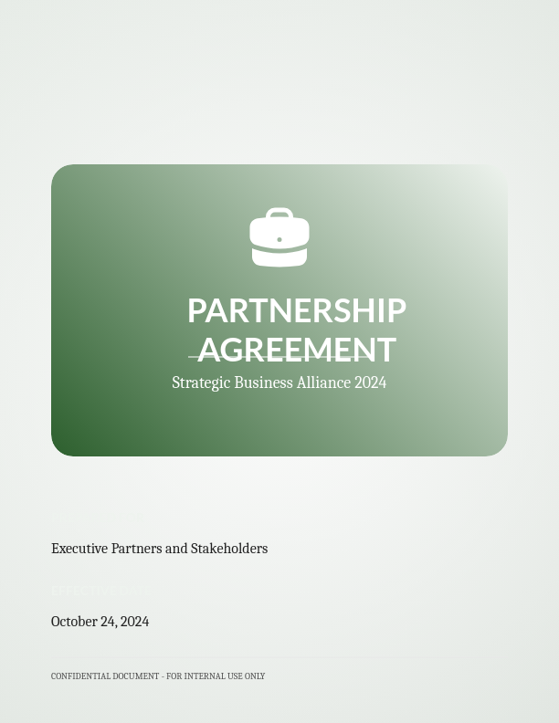 Strategic Business Partnership Agreement