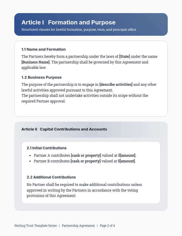 General Partnership Legal Agreement
