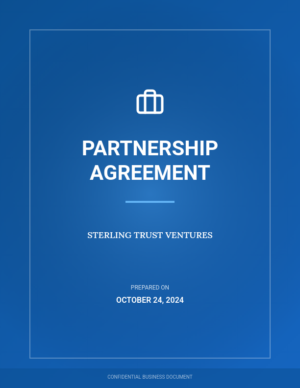 General Business Partnership Agreement