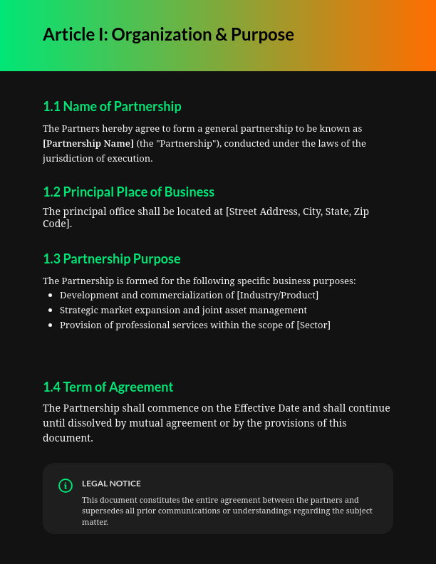 Strategic Business Partnership Agreement