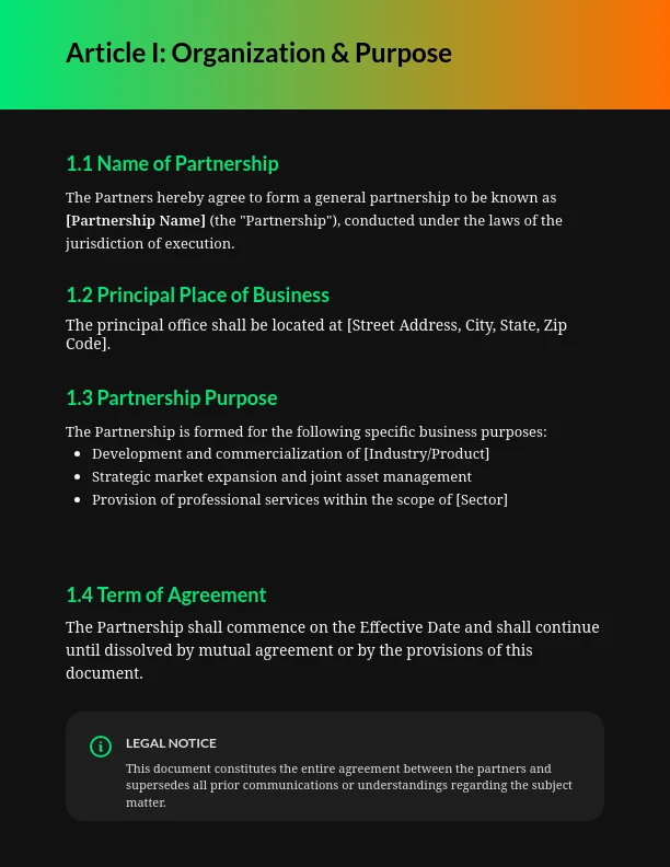 Strategic Business Partnership Agreement