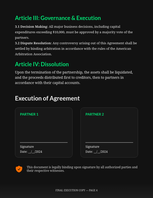 Strategic Business Partnership Agreement