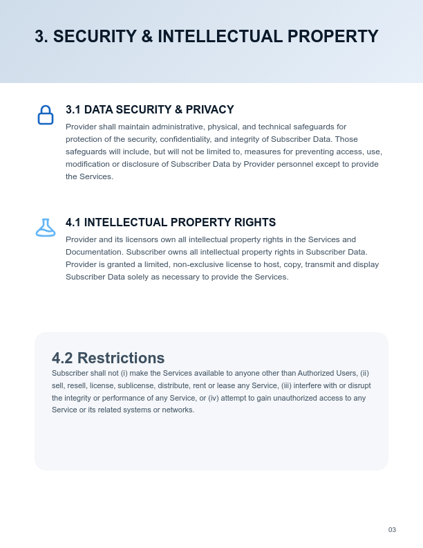 Enterprise SaaS Subscription Agreement
