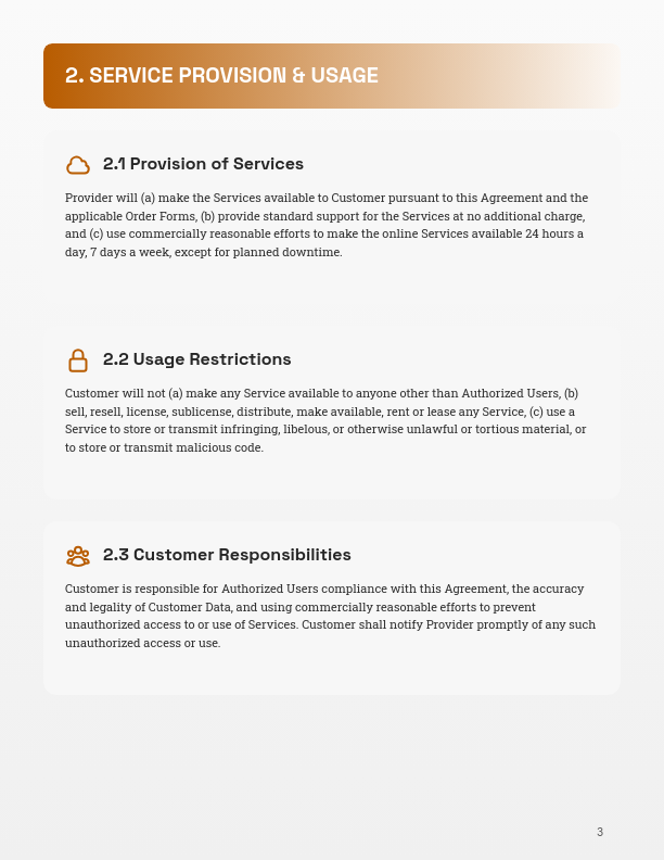 Enterprise SaaS Master Subscription Agreement