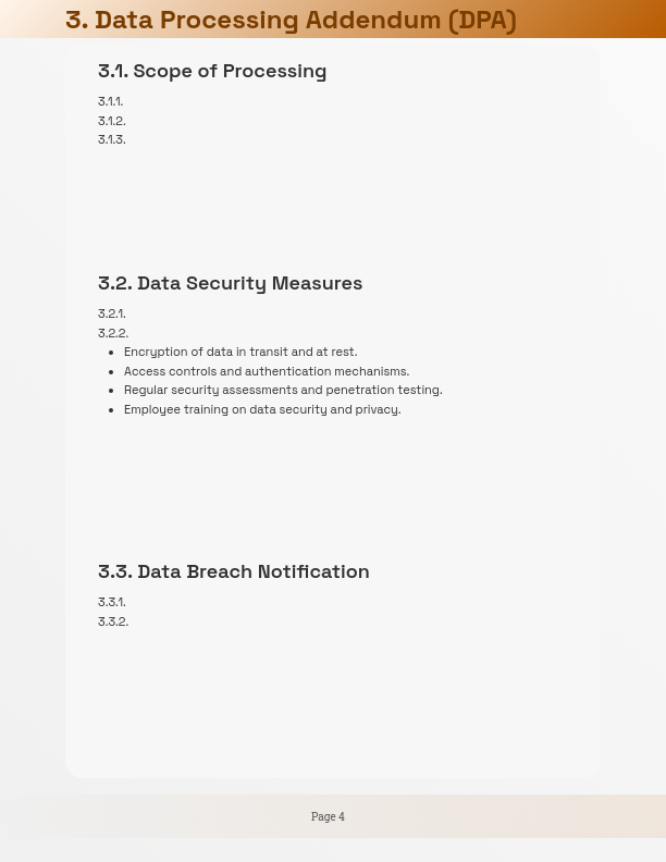 Enterprise SaaS Master Service Agreement
