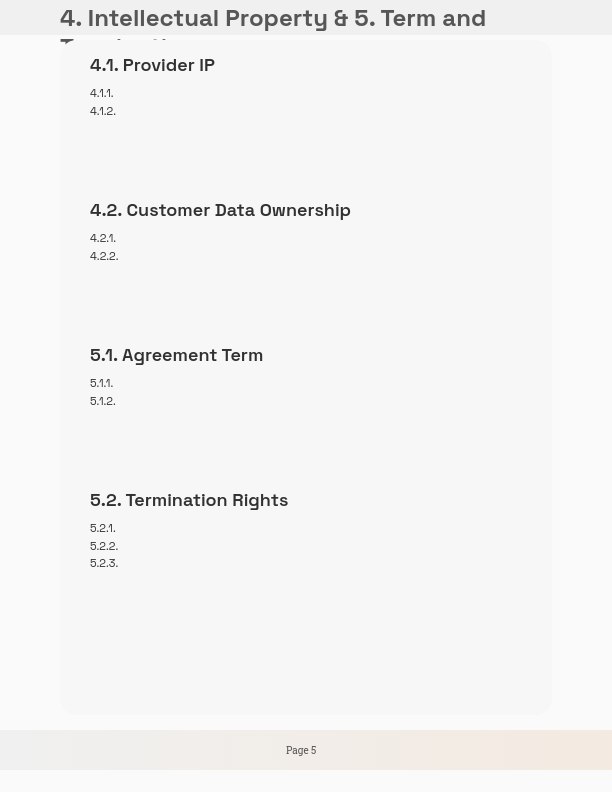 Enterprise SaaS Master Service Agreement