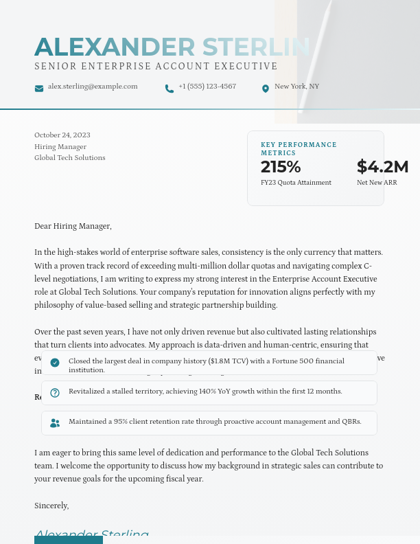 Strategic Sales Account Executive Pitch