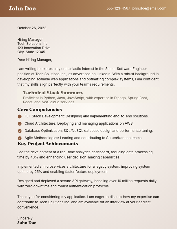 Modern Software Engineering Application